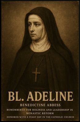 Bl. Adeline Benedictine Abbess Poster