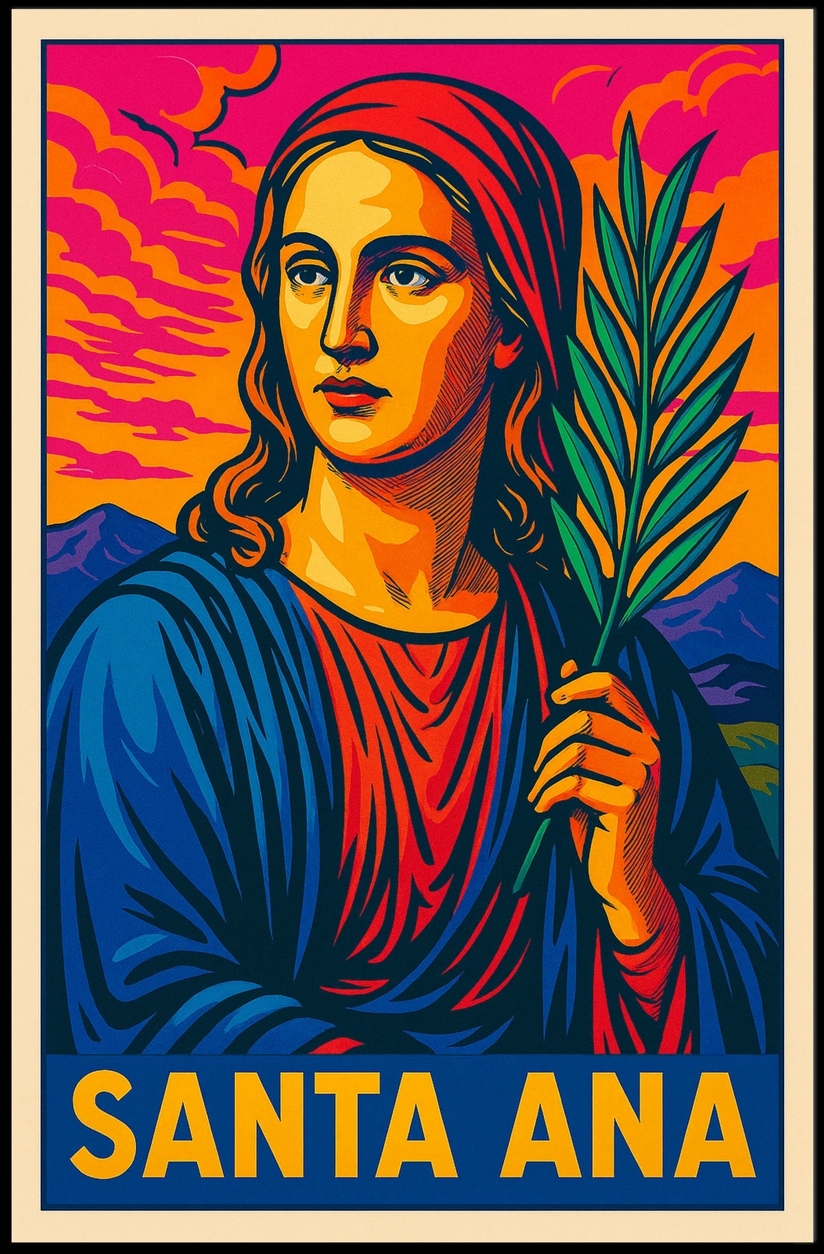Santa Ana Saint Poster