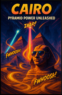 Cairo – Pyramid Power Unleashed Poster PosterGoat