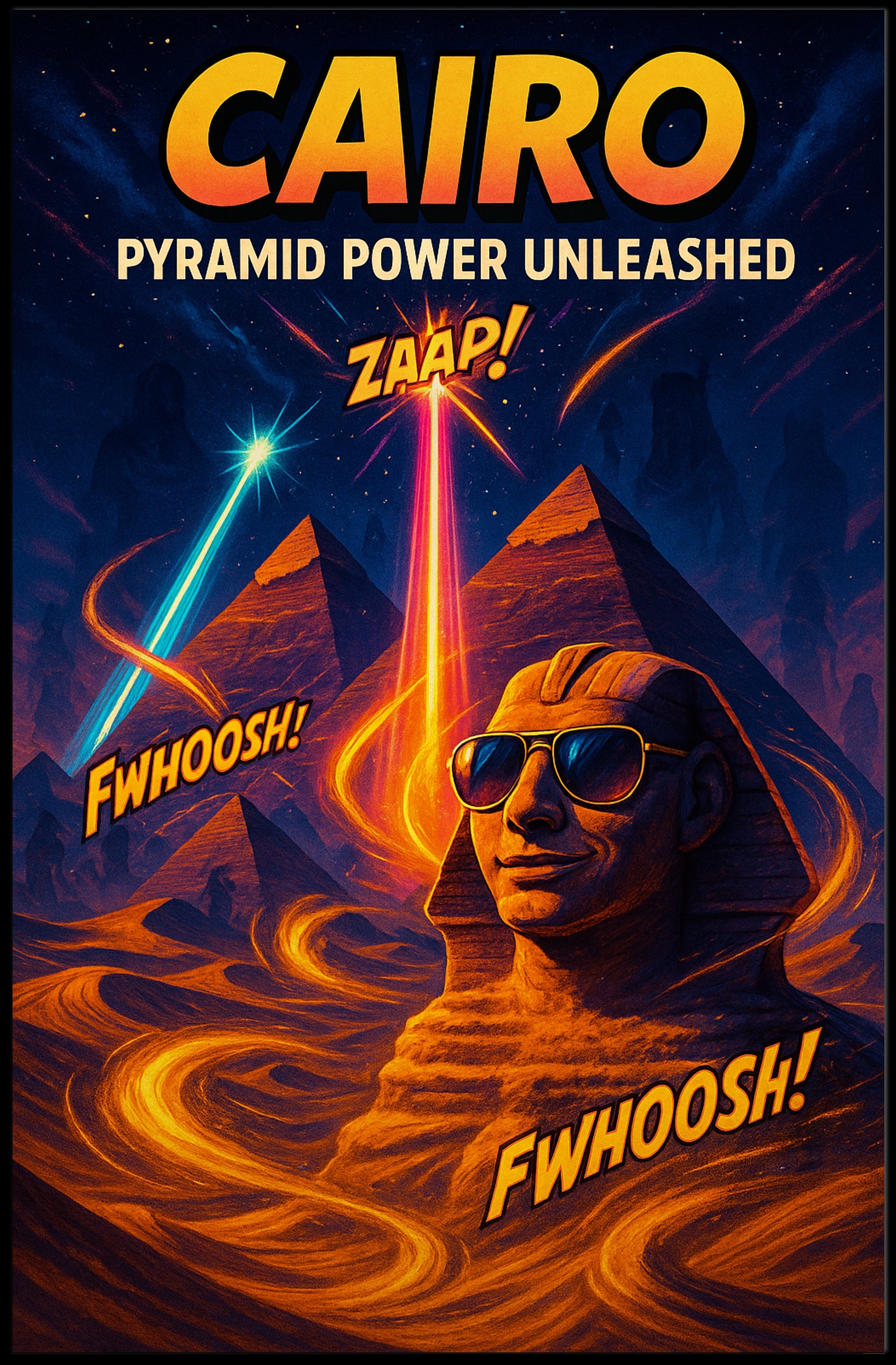Cairo – Pyramid Power Unleashed Poster PosterGoat
