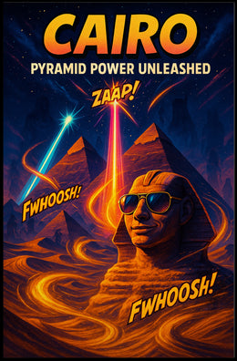 Cairo – Pyramid Power Unleashed Poster PosterGoat