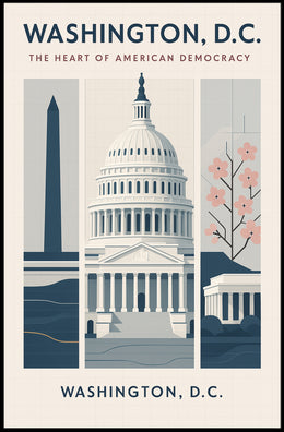 Washington, D.C., Heart of Democracy Urban or Cityscape Poster PosterGoat