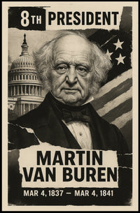 Martin Van Buren 8th President of the United States Digital Montaje Poster