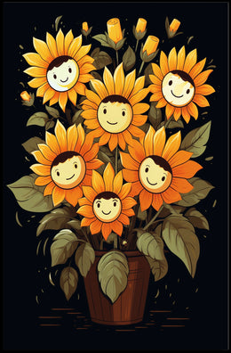 Sunflower Smiles Poster