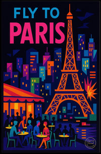 Fly to Paris Poster