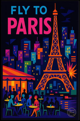 Fly to Paris Poster