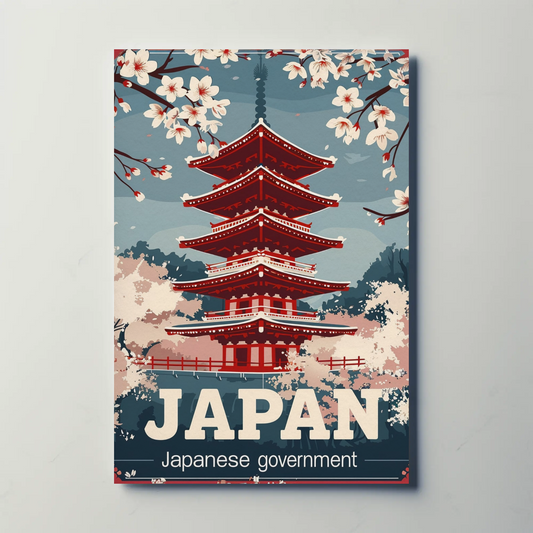 Japan Vintage Travel Poster - Japanese Government