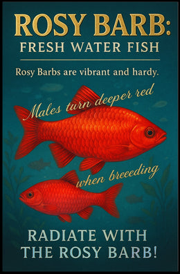 Radiate with the Rosy Barb Poster