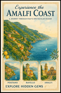Amalfi Coast Travel Adventure Poster