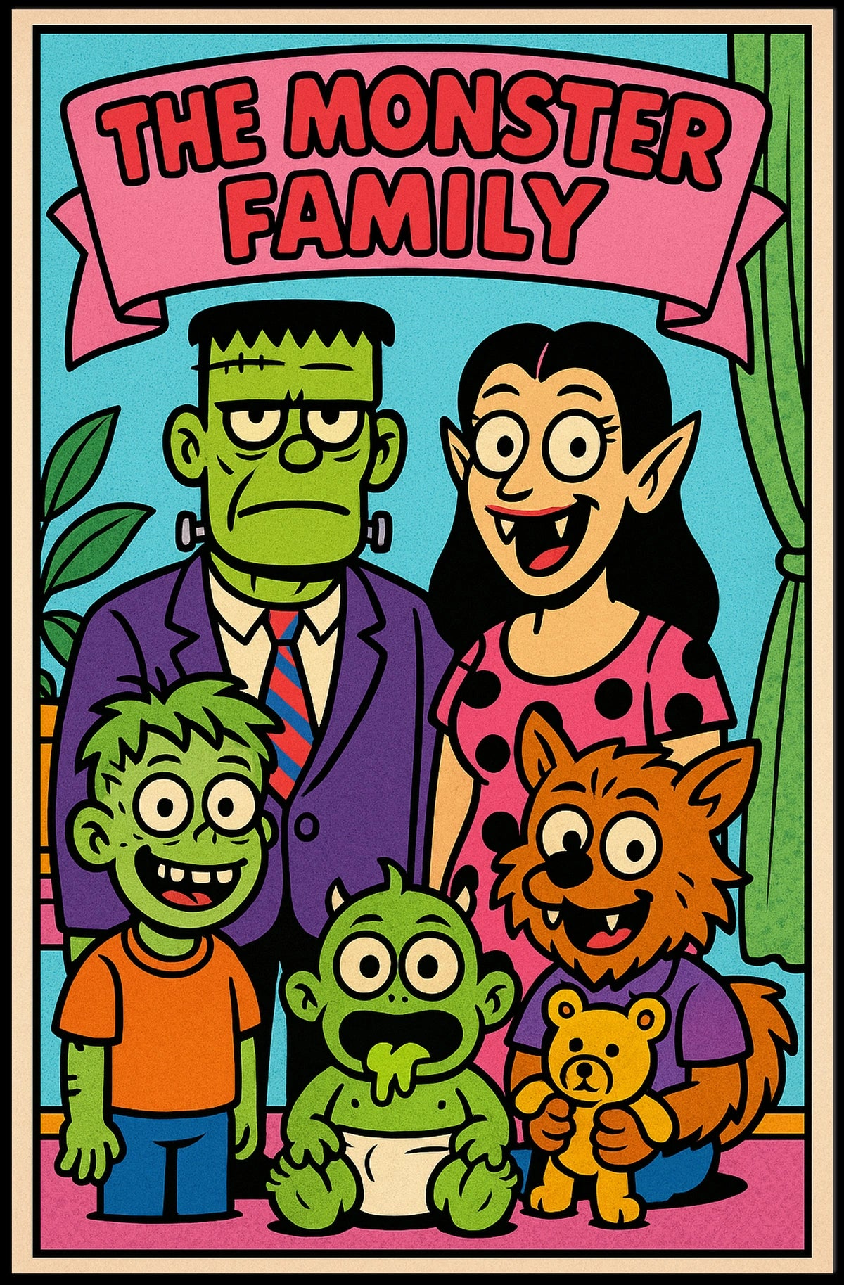 The Monster Family Poster