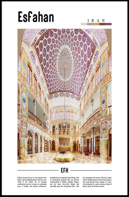 Esfahan Persian Architecture Wonders Cultural or Heritage Poster PosterGoat
