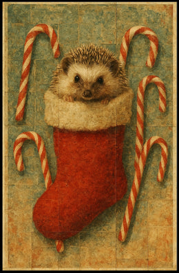 Holiday Hedgehog Delight Poster
