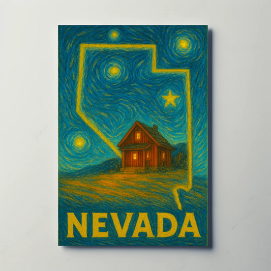 Nevada Starry Night Poster