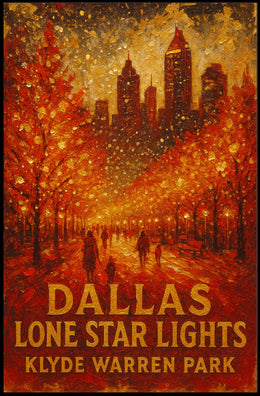 Dallas Lone Star Lights Poster