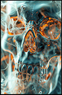 Ethereal Skull Art Poster PosterGoat