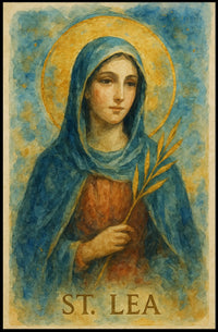 St. Lea Classical Religious Watercolor Art Poster