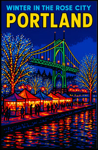 Winter In The Rose City Poster