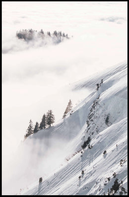 Serene Winter Landscape Alps National Park Poster