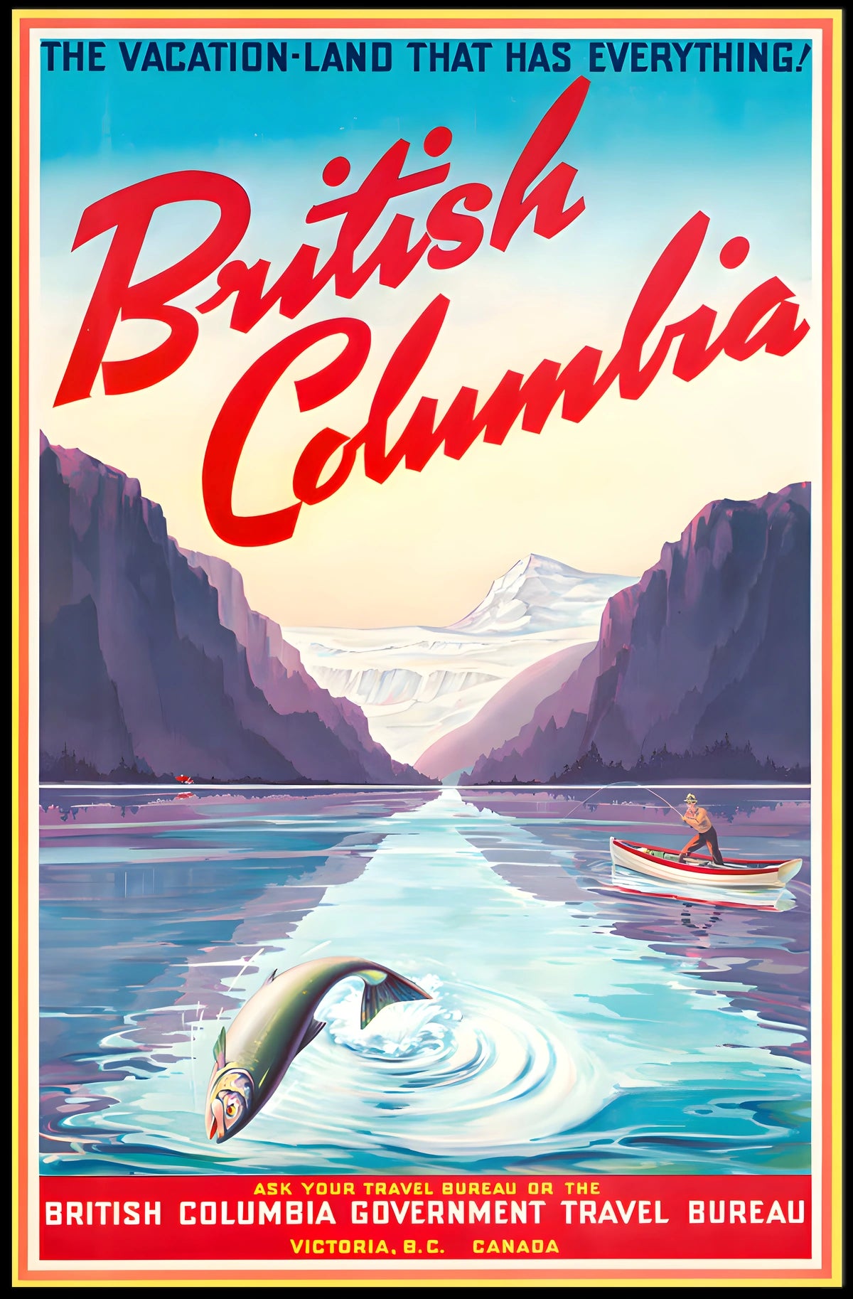 Discover British Columbia Poster