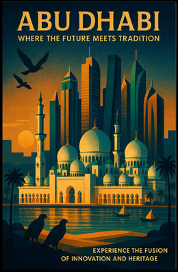 Abu Dhabi Harmony Future Meets Tradition Poster