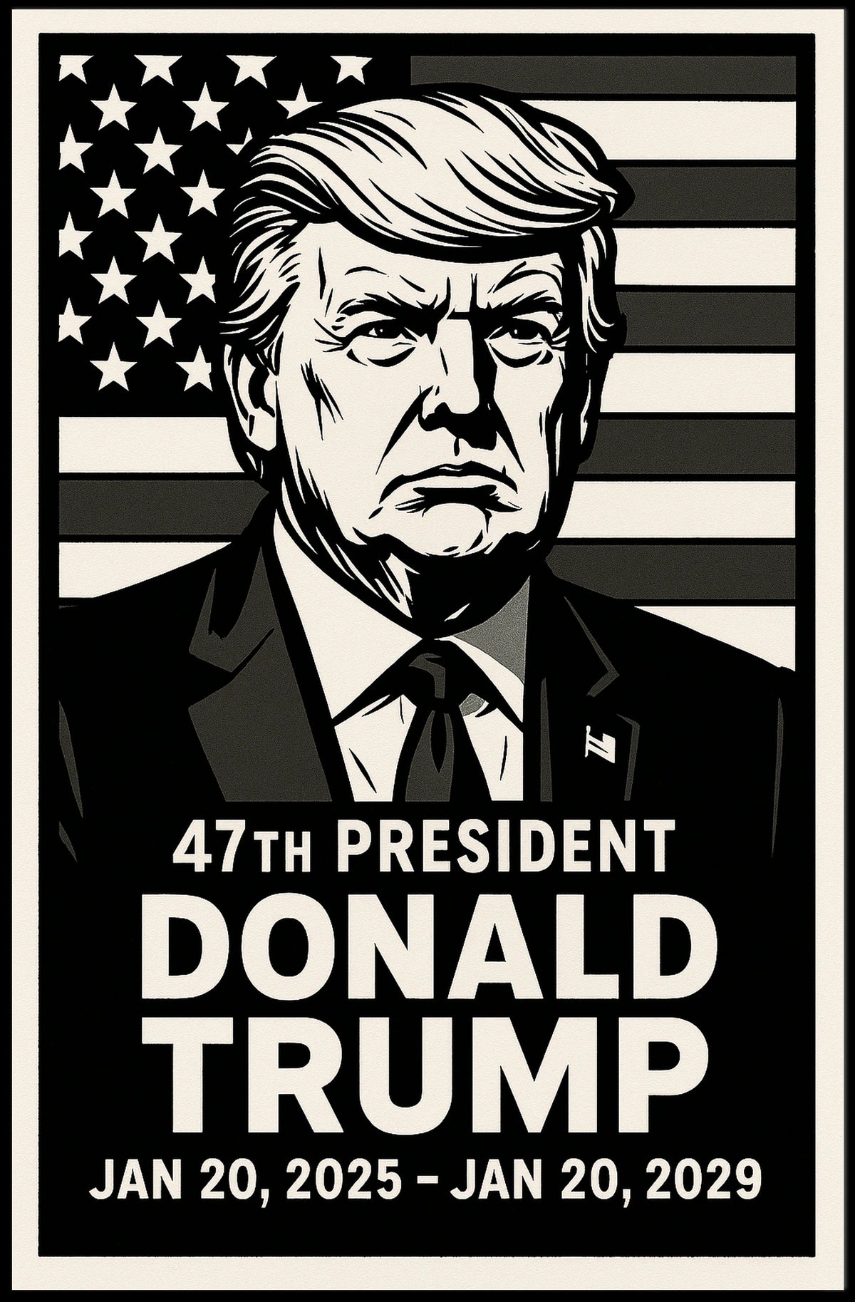 Donald Trump 47th President Poster
