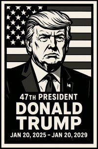Donald Trump 47th President Poster