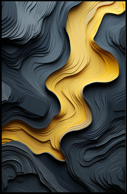 Flowing Layers Poster PosterGoat