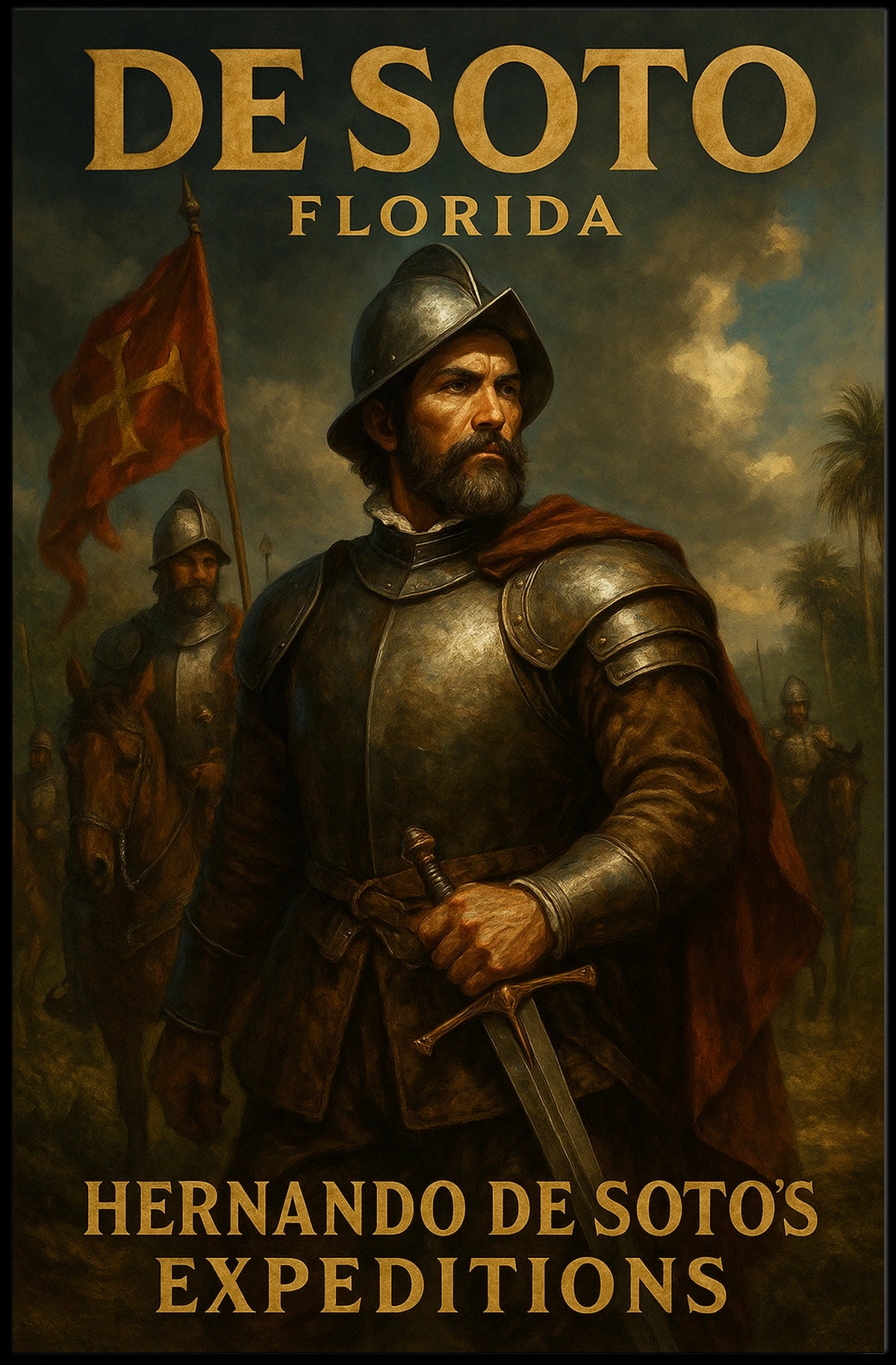 Hernando De SotoS Expeditions Poster
