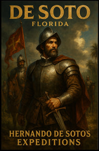 Hernando De SotoS Expeditions Poster