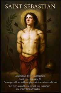 Saint Sebastian Patron of Resilience Poster PosterGoat