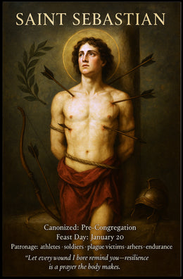 Saint Sebastian Patron of Resilience Poster PosterGoat