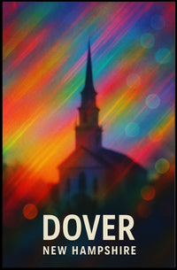 Dover New Hampshire Scenic Travel Minimalist Decor Poster