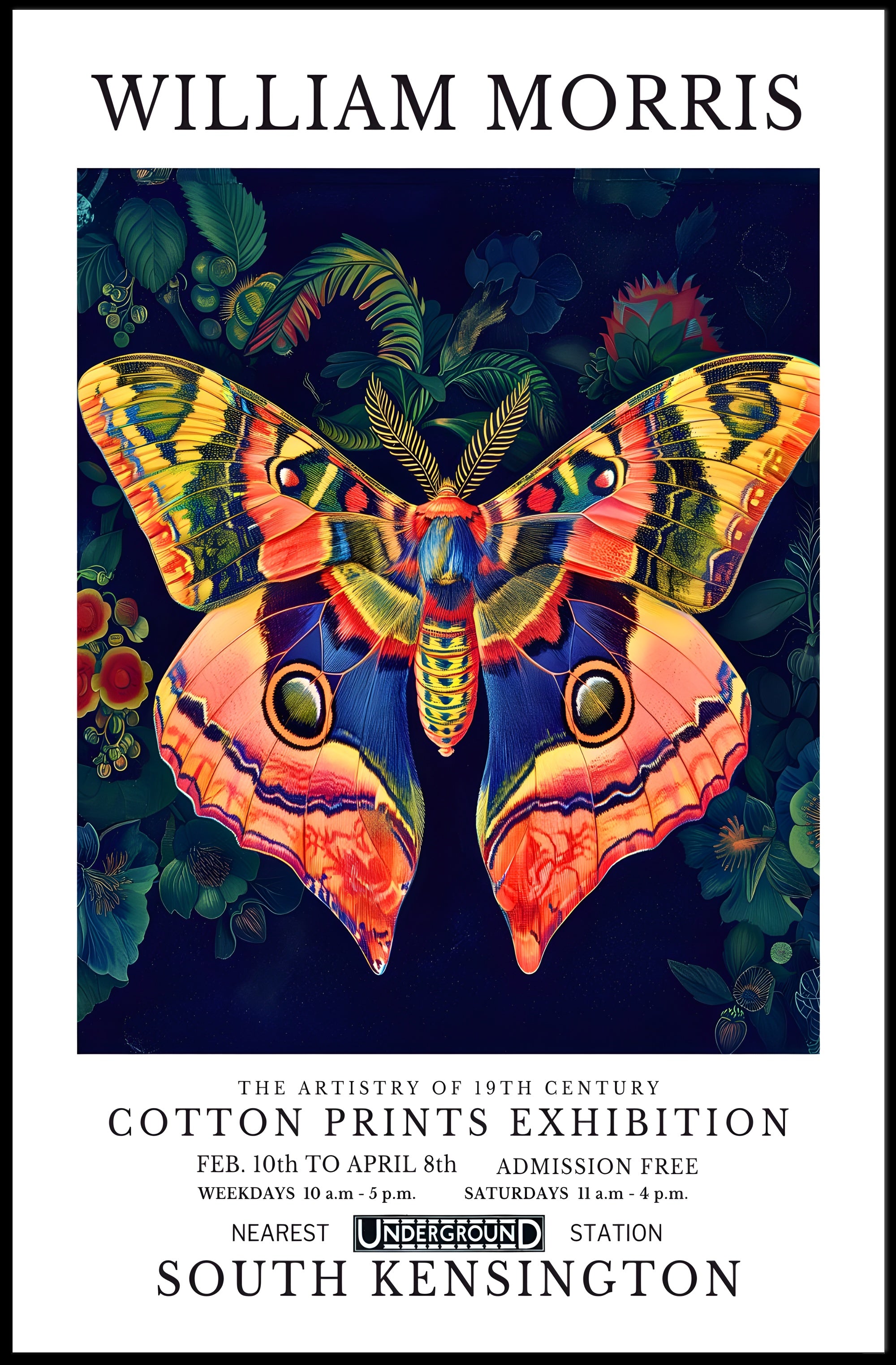 19th-Century Cotton Prints Exhibition: Artistic Poster