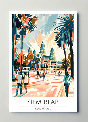 Siem Reap Adventure Travel Poster
