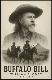 Buffalo Bill Wild West Tribute Cultural or Heritage Poster