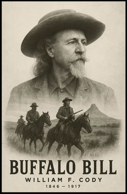 Buffalo Bill Wild West Tribute Cultural or Heritage Poster