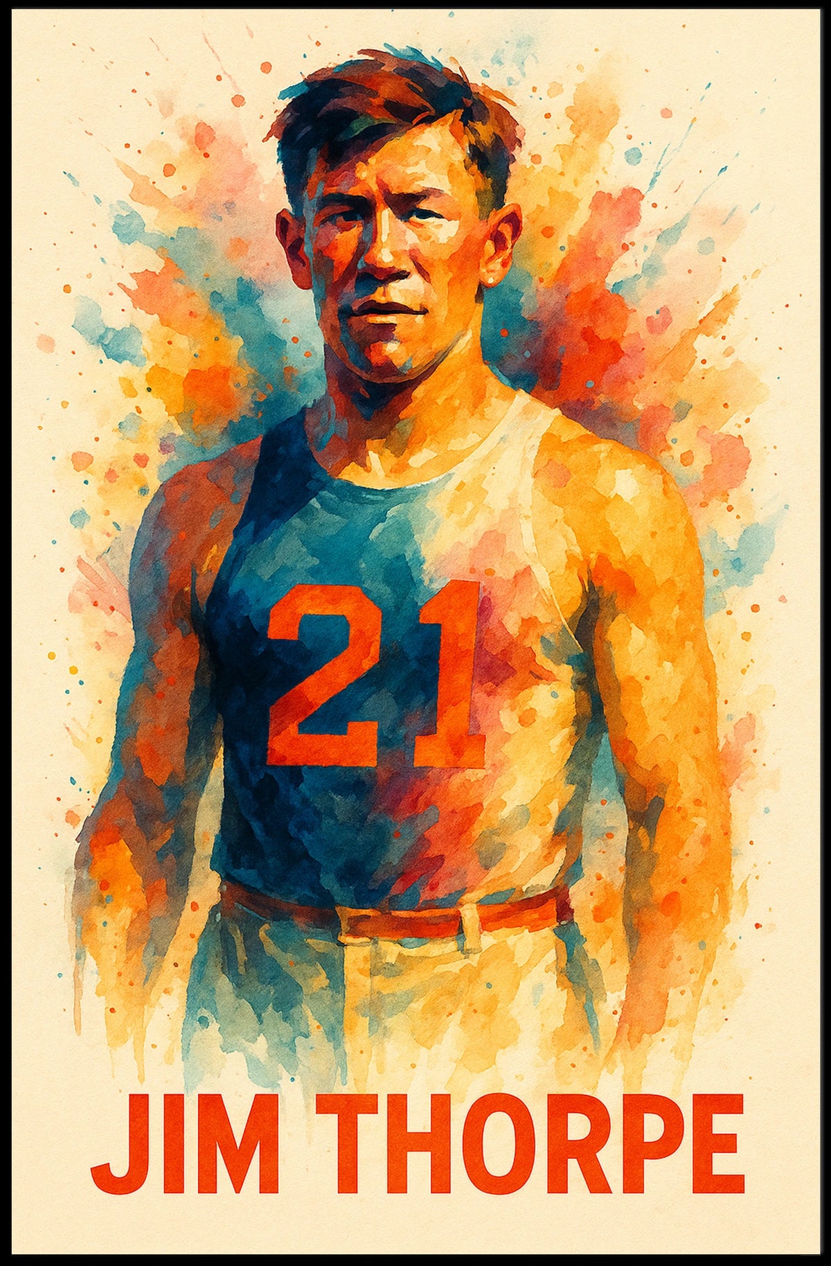 Jim Thorpe Athletic Legend Poster