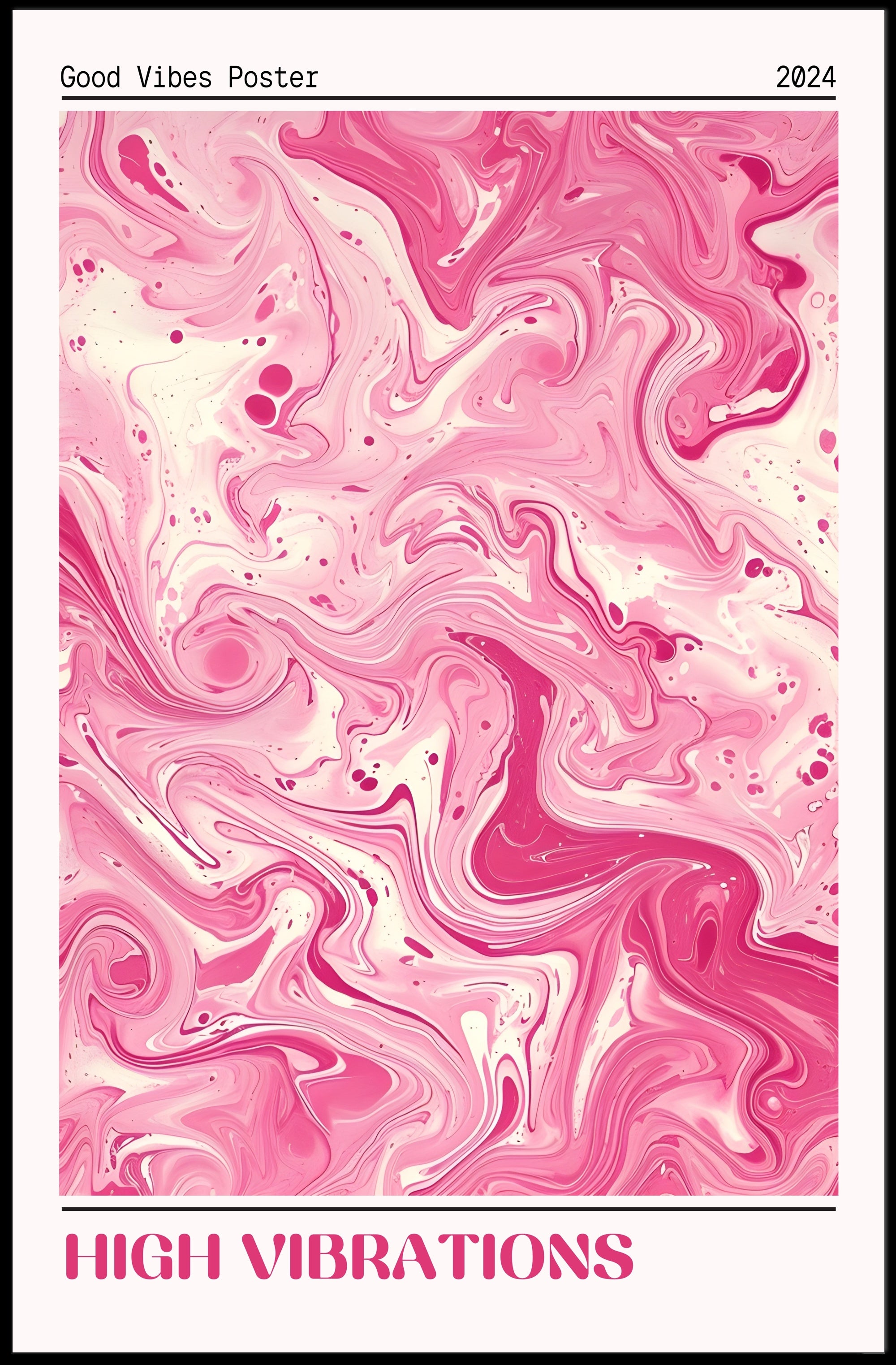 Good Vibes Poster 2024: Abstract or Artistic Poster PosterGoat