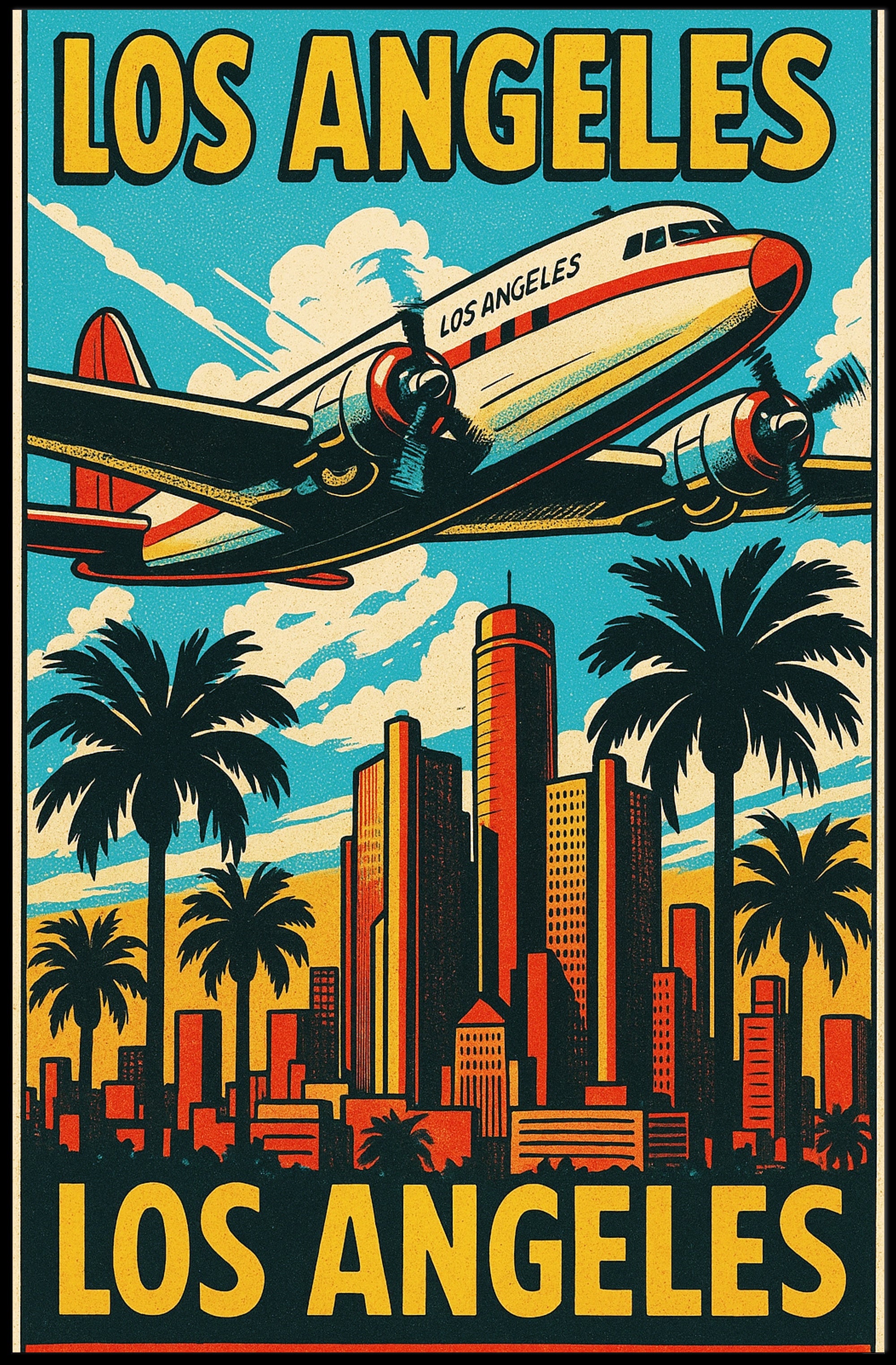Los Angeles Travel Poster PosterGoat