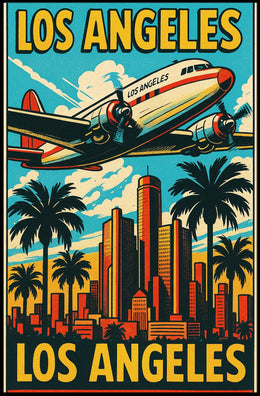 Los Angeles Travel Poster PosterGoat