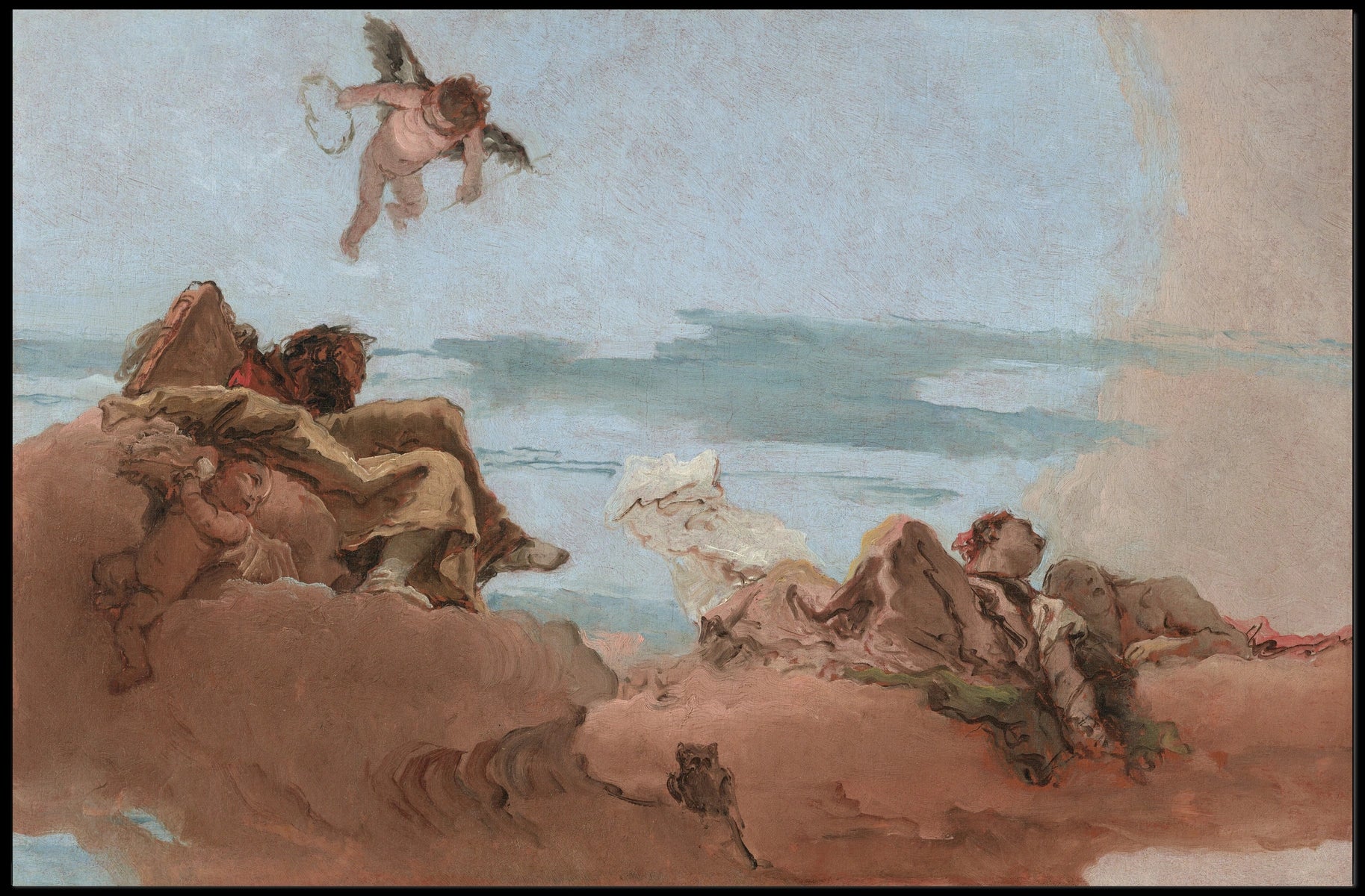 Divine Clouds and Cherubs Fantasy or Mythology Poster