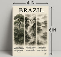 Wonders of Brazil Poster PosterGoat