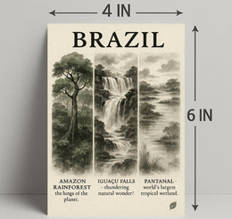 Wonders of Brazil Poster PosterGoat