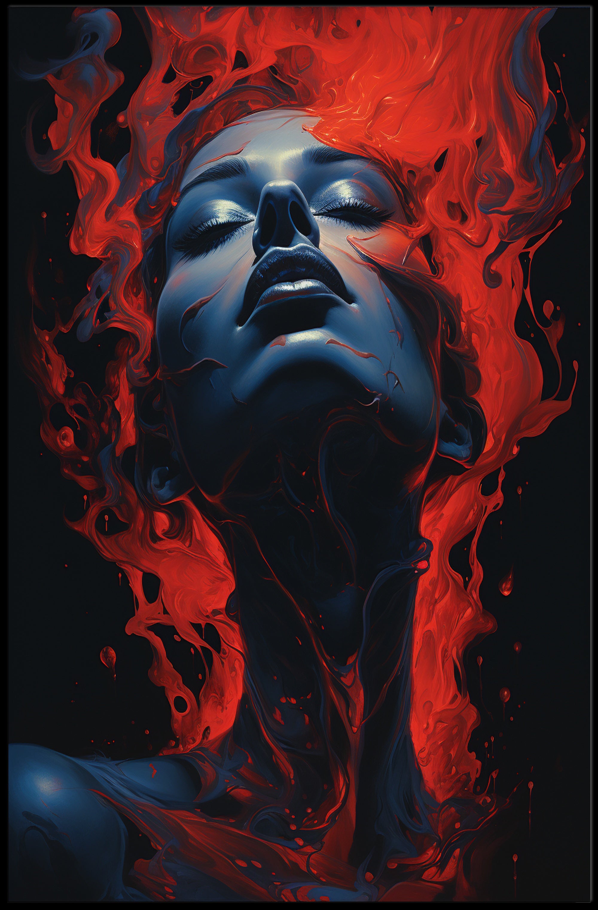 Fiery Elegance Poster