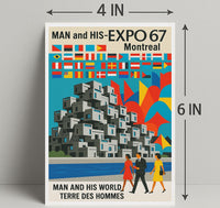 Man and His World Expo 67 Montreal Poster PosterGoat