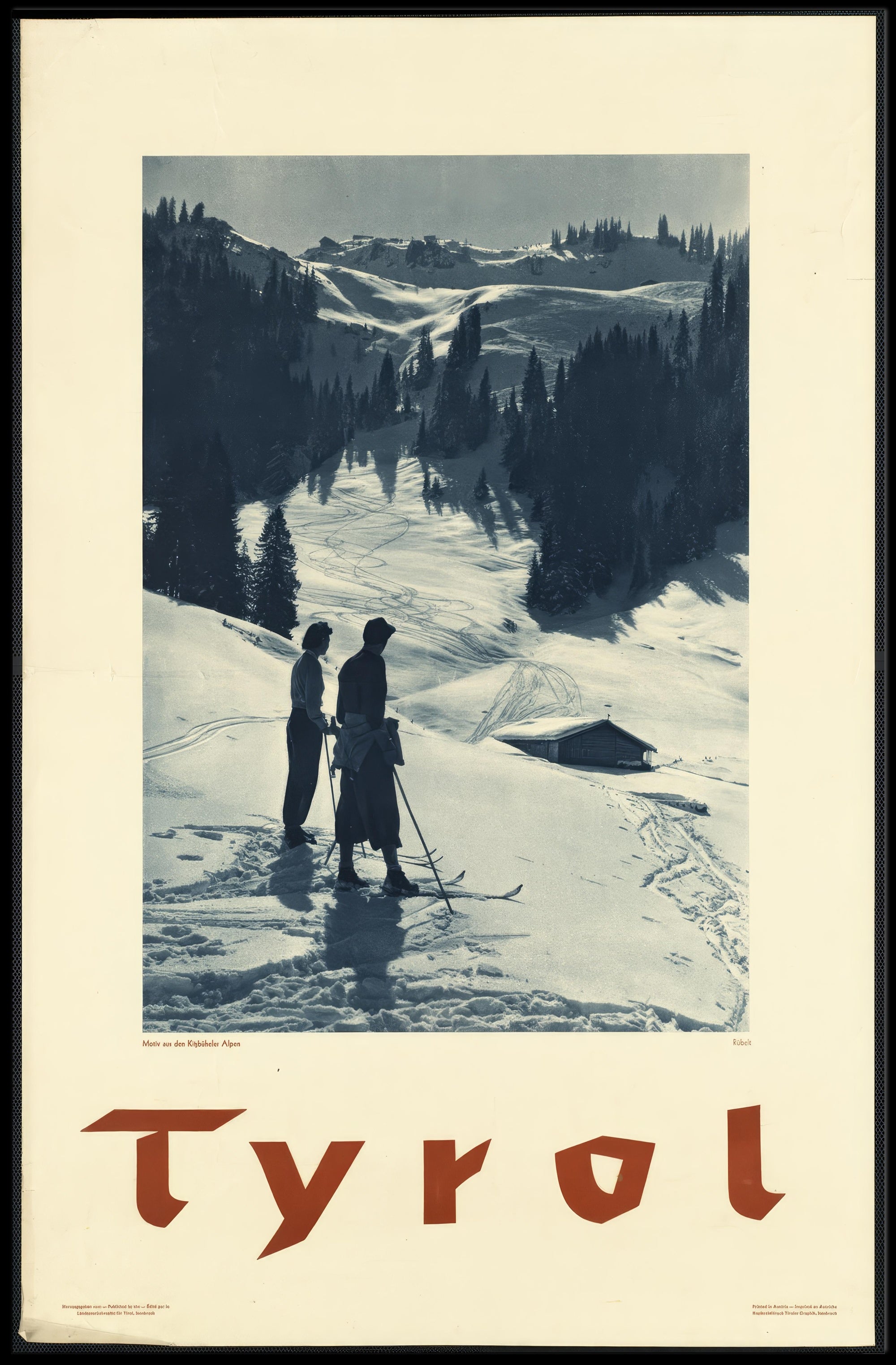 Tyrol Winter Landscape Vintage Travel Poster PosterGoat