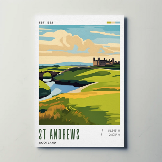 St Andrews Scotland Golf Travel Poster