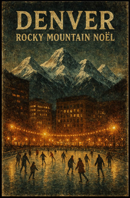 Denver Rocky Mountain Noël Poster