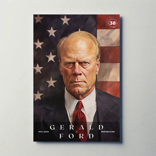 Gerald Ford 38th President Of The United States Portrait