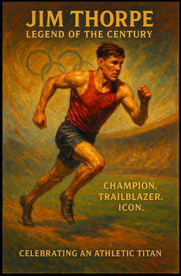 Jim Thorpe Legendary Athlete Poster